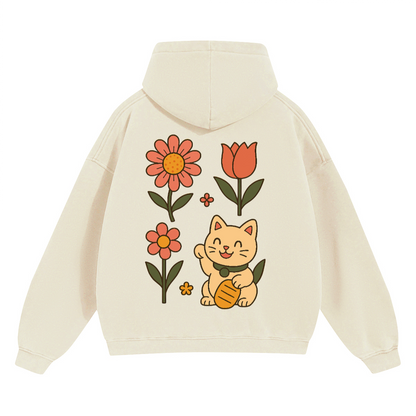 Unisex Cropped Drop Shoulder Heavyweight Oversized Hoodie(460GSM)