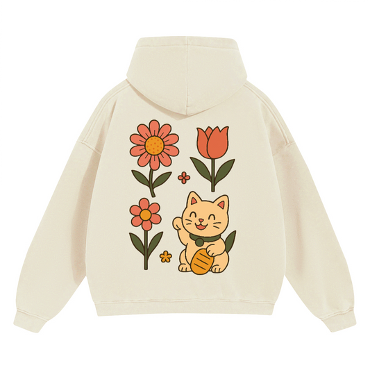 Unisex Cropped Drop Shoulder Heavyweight Oversized Hoodie(460GSM)