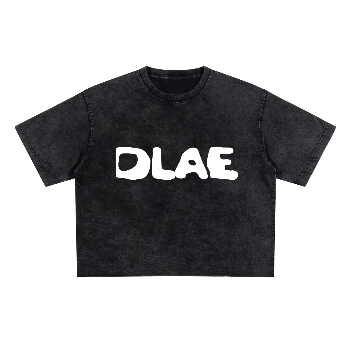 Unisex Cropped Snow Washed T-shirt(285GSM)